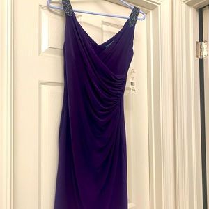 Beautiful deep purple, size 4P Ralph Lauren dress.